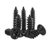 20-500pcs Cross Countersunk Flat Head Self-tapping Screw M1 M1.2 M1.4 M1.7 M2 M2.3 M3 M3.5 M4 M5 Black Carbon Steel(50mm,M4 (20pcs))
