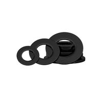 20~500pcs M2 .5 M3 M4 M5 M6 M8 M10 M12 M14 M16 M18 M20 Nylon Flat Washer Black Plastic Sealing Insulation Gasket Ring(M2.5x5x1mm-500pcs)