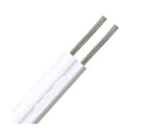 20-50m 12V Red Black Flat Cable 2 Core Connector Pin Electrical Wires For Strip Lamp Bulb Light Automotive Speakers(White Gray,50M24 AWG)