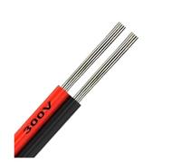 20-50m 12V Red Black Flat Cable 2 Core Connector Pin Electrical Wires For Strip Lamp Bulb Light Automotive Speakers(Red Black,50M20 AWG)
