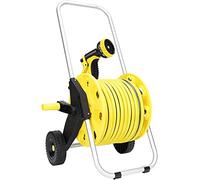 20-50M Portable Hose Pipe Reel ,Garden Hose Reel Cart with Wheels, Yard Water Planting Outdoor Garden Lawn Water Truck, for Garden, Lawn, and Patio(20M Hose)