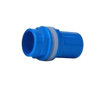 20~50mm Black/Blue/White Aquarium Connector PVC Waterproof Pipe Butt Fish Tank Straight Fitting Joint Tool Accessories(Blu,ID 20mm)
