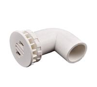 20~50mm White PVC Pipe Direct 90° Elbow Connectors Thicken Aquarium Overflow Joints Garden Irrigation Inlet Outlet Drain Fitting(Style 5(I D),50mm(1Pc))