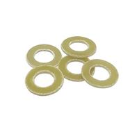20-50Pcs Bakelite Insulated High-temperature Resistant Flat Washer Flame Retardant Epoxy Resin Sheet Yellow Electrical Gasket M3 M4 M5 M6 M8 M10(50pcs M5X14X1.5)
