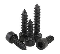 20-50pcs Black Carbon Steel M1.7 M2 M2.2 M2.3 M2.5 M2.6 M3 M3.5 M4 M5 Hexagon Socket Cap Head Self Tapping Model Screws(8mm,M2.3 (50pcs))