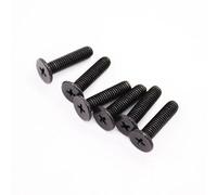 20/50pcs CM M1.6 M2 .5 M3 M4 M5 M6 Black 304 Stainless Steel Cross Ultra Thin Flat Wafer Head Screw Bolt Laptop(2mm,50pcs M2.5)
