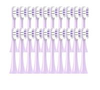 20/50PCS Copper Free Replaceable Brush Heads, Compatible for X3/X3U/X5 Soft Bristle Mint/VanGo Green Sonic Nozzles No Metal(100Purple)