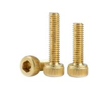 20-50pcs DIN912 H65 Pure Brass M2 M2.5 M3 Hexagon Hex Socket Head Cap Screw Length 4-30mm(4mm,M3(20Pcs))