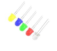 20/50pcs F8 8MM LED Red Green Blue Yellow White Light Emitting Diode DIY Assorted Kit(Multicolour-50pcs)