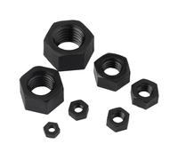 20/50pcs Hex Nylon Nut M2 M2.5 M3 M4 M5 M6 M8 M10 Black White Plastic Hexagon Nuts For Screw Bolts(Black,M2 50pcs)