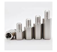 20-50pcs Hex Standoff Spacer M2 M2.5 M3 M4 M5 M6 M8 Stainless Steel Male Female Board Rack Stud Threaded Pillar Column Spacer Screw(4mm (50pcs),M3 (Thread 5mm))