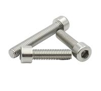 20-50pcs M1.6 M2 .5 M3 CM 304 A2-70 Stainless Steel Hexagon Hex Socket Cylinder Cap Head Screws Bolt DIN912 L=3-25mm(12mm,M2 (50pcs))