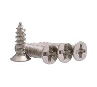 20/50pcs M2 .2 .3 .6 M3 .5 M4 M5 Nickel Plated KA Cross Flat Countersunk Head Tapping Screw With Pointed Tail Wood Tooth(8mm,M3.5-50pcs)