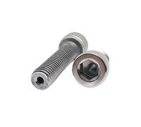 20/50pcs M2 .5 M3 M4 M5 M6 M8 M10 M12 316 Stainless Steel Hollow Hole Through Air-out Pass Allen Hexagon Socket Cap Head Screw Bolt(10mm,M5 (20pcs))