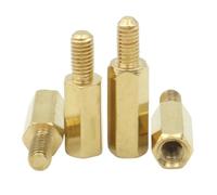 20/50pcs M2 M2.5 Brass Male To Female Spacer Long Hexagonal Brass PCB Standoff Spacers(8mm,M2.5 (20PCS))