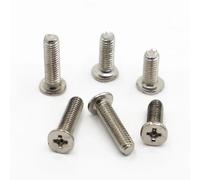 20/50pcs M2 M2.5 M3 M4 Laptop Screw Nickel Plated Thin Head Machine Screw Cross Wafer Head Screw(5mm,M2 50pcs)