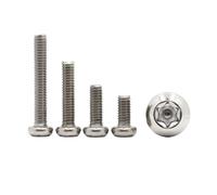 20/50pcs M2 M2.5 M3 M4 M5 M6 M8 A2 Stainless Steel Six Lobe Torx Button Head With Pin Tamper Proof Anti Theft Security Screw Bolt(6mm,M2 50pcs)
