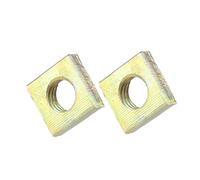 20/50Pcs M3 M4 M5 M6 Color Zinc Plated Square Nuts Without Bevel Block Quadrangle Galvanized Pressed(M6x10 20pcs)