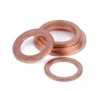 20-50pcs M3 M4 M5 M6 M7 M8 M10 Thickness 0.1mm 0.2mm 0.3mm 0.5mm Thin Copper Washer Shim Flat Ring Gasket Seal Plain Washers(M7x12 50PCS)