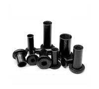 20-50pcs M3 M4 M5 M6 M8 Black Zin Plated Large Flat Hex Hexagon Socket Head Rivet Connector Insert Joint Sleeve Cap Butt Nut(M5 20pcs,8mm)