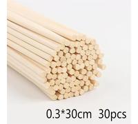 20/50pcs Natural DIY Wood Stickes Handmade Extra Thick Rattan Aromatherapy Diffuser Sticks Woodworking Rattan Stick for Crafts(3mmX300mm -30pcs)