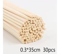 20/50pcs Natural DIY Wood Stickes Handmade Extra Thick Rattan Aromatherapy Diffuser Sticks Woodworking Rattan Stick for Crafts(3mmX350mm -30pcs)