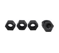20/50pcs PA66 Nylon Hex Nuts M2 .5 M3 M4 M5 M6 M8 M10 M12 Black White Clear Plastic Hexagon Lock Nut(Black,M4 50pcs)