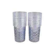 20/50pcs Paint Mixing Calibrated Cup Plastic Cups 600ml Pots for Lab Household Kitchen(600ml-50pcs)