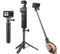 20"/51cm Mini Selfie Stick Tripod for DJI Osmo Pocket 4P/4/3, GoPro Hero 13/12/11/10/Max2, DJI Action 6/5 Pro/4, 2-in-1 Desk Tripod Stand w Extension Pole/Travel Volg Hand Grip/Accessories
