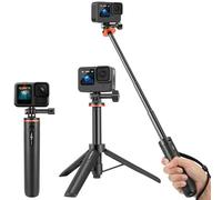 20"/51cm Mini Tripod & Extendable Selfie Stick for GoPro Hero 14/13/12/11/10/9/Max, DJI Osmo Action 5 Pro/4, Pocket 3, Action Camera 2-in-1 Hand Grip w Extension Rod/Travel Volg Stand/Accessories