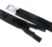 20" 51cm Vislon YKK Open End Chunky Extra Strong Zips Black - per Single Zip