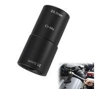 20.5mm & 21.5mm Double Head Wheel Nut Socket,1/2" Drive Impact Wrench Tool,Chrome Molybdenum Steel Wheel Nut Spanner,Lug Nut Socket Compatible with Ford/Land Rover