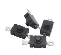 【20-5PCS】18X12MM Flashlight Switch 1.5A 250VAC Self Locking Patch Type Push Button Switch 2P-ON-OFF Small Switches KAN-28(10PCS)