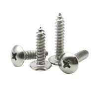 20-5pcs M3 M4 M5 M6 304 Stainless Steel Self-Tapping Wood Screws Cross Round Head Mushroom Drive Screws Furniture(35mm,M3.5 (20pcs))