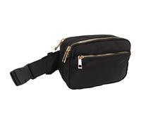 20.5x14cm/8.1x5.5in Waist Bag, Oxford Cloth Wallets Waist Pack Phone Bag Large Capacity Hip Bum Chest Bag for Travel Walking Running (Black)