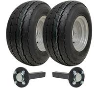 20.5x8.00-10 Trailer Kit High Speed Road Legal Wheels + Hub & Stub Axle 750kgs