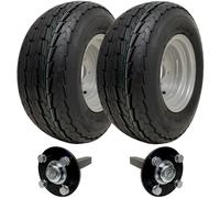 20.5x8.00-10 Trailer Kit High Speed Road Legal Wheels + Hub & Stub Axle 750kgs