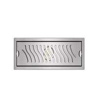 20-60cm Floor Drain Stainless Steel Shower Drains Anti-Odor Bathroom Drainage Mid&Side Outlet Linear Waste Drain Cover(10x50cm Mid)