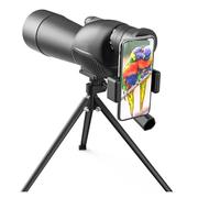 20-60X60 Zoom Telescope Powerful Monocular Bak4 Prism Waterproof Anti-Fog Camping Bird Watching Landscape Telescopes For Phone(With phone clip)