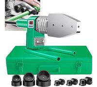 20-63mm Plastic Pipe Welding Machine, 1600W heating PPR Pipe Fusion Welder, Handheld Socket Fusion Welder 0-380°C Digital Display Hot-melt Plastic Welding Machine for PPR, PE, PP B