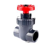 20~63mm U Plastic Valve Industrial Socket Type Plumbing Sluice Switch Ball Aquarium Accessories(Inner 25mm,Dark Grey Color)