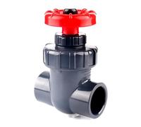 20~63mm U PVC Plastic Gate Valve Industrial Socket Type Plumbing Sluice Switch Ball Valve Aquarium Accessories(Inner 40mm,Dark Grey Color)