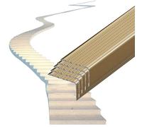 20 80 120 150 180 Cm L Shape Step Edge Trim, Black Gold Gray Stair Edge Protector Strips For Hospitals Wood Stairs, 10 15 20 25 30 Pcs Staircase Edging Trim Strip(5 pcs,L W 50cm x 50mm)