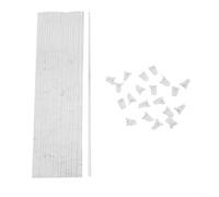 20 Acrylic Plant Stakes with Clips to Provide Stable Support for Potted Plants and Climbing Vines, Helping Maintain Upright Growth (45cm)