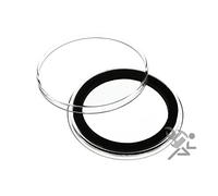 (20) Air-Tite 38mm Black Ring Coin Holder Capsules for American Silver Dollars and 1oz Silver Commemoratives by Air-Tite