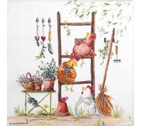 20 Ambiente Paper Napkins - Break Time - Table Decoration with Motif Also for Party or Decoupage 33x33 cm