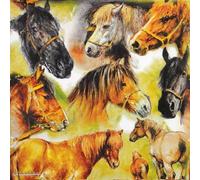 20 Ambiente Paper Napkins - Collage of Roses - Table Decoration with Motif Also for Party or Decoupage 33x33 cm