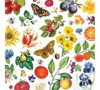 20 Ambiente Paper Napkins "Colourful Year" Vintage Table Decoration with Motif Also for Party or Decoupage 33 x 33 cm