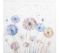 20 Ambiente Paper Napkins - Dandelions - Table Decoration with Motif Also for Party or Decoupage 33x33cm 3 ply
