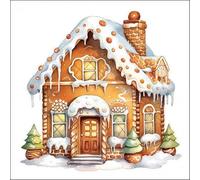 20 Ambiente Paper Napkins Gingerbread House Vintage Table Decoration with Motif Also for Party or Decoupage 33 x 33 cm